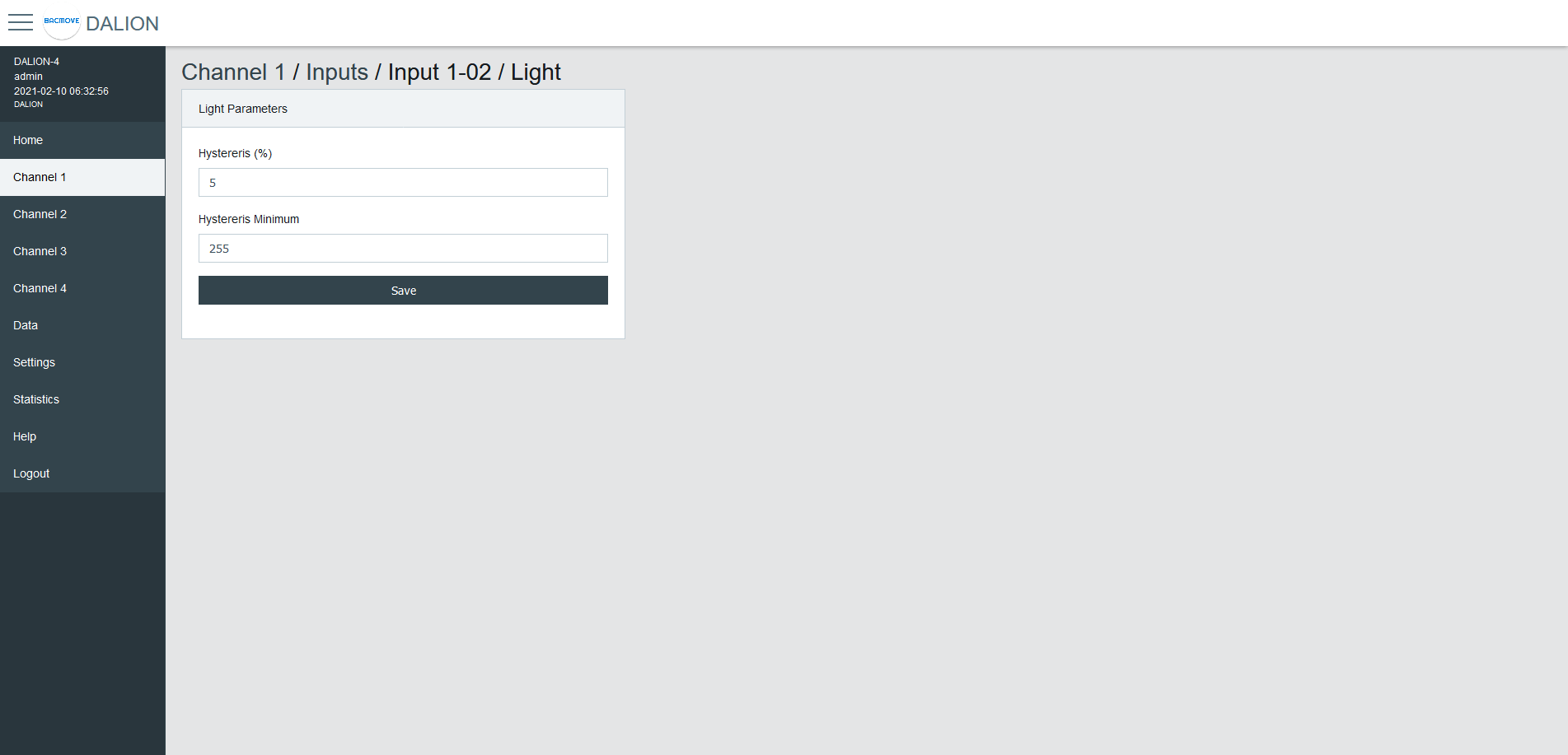 DALI Inputs - Light Sensor