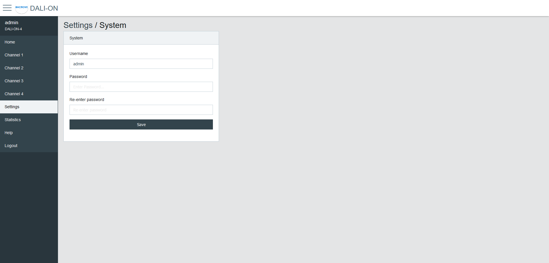 Image of System Settings