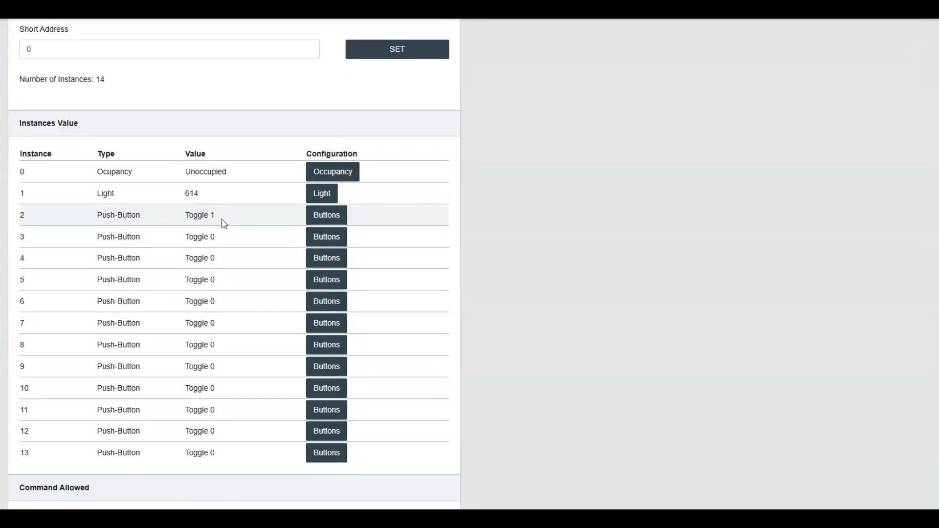 Image of DALION Getting Started - INPUT DEVICES BUTTONS - INSTANCES
