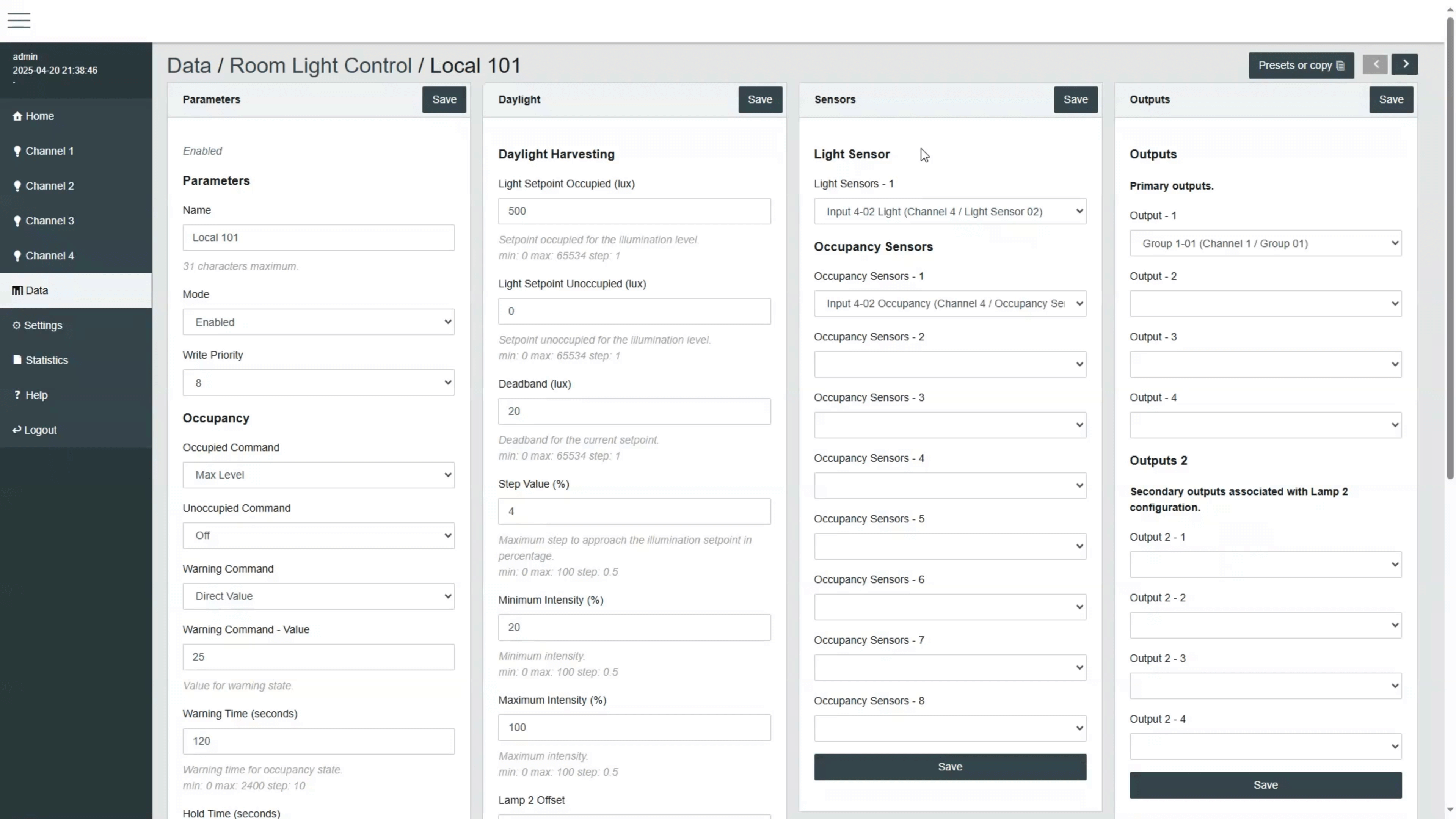 Image of DALION Getting Started - Room Light Control - Overview